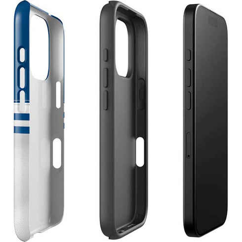 NFL Indianapolis Colts White Striped iPhone 16 Pro Impact Case